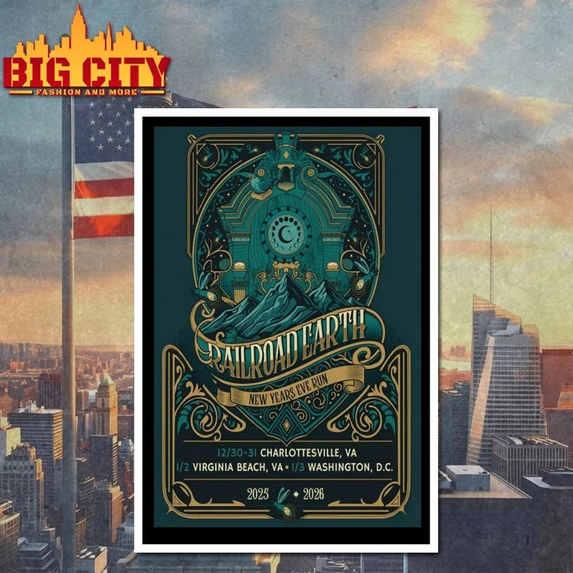 Railroad Earth 1.3.2026 Washington D.C Poster shirt