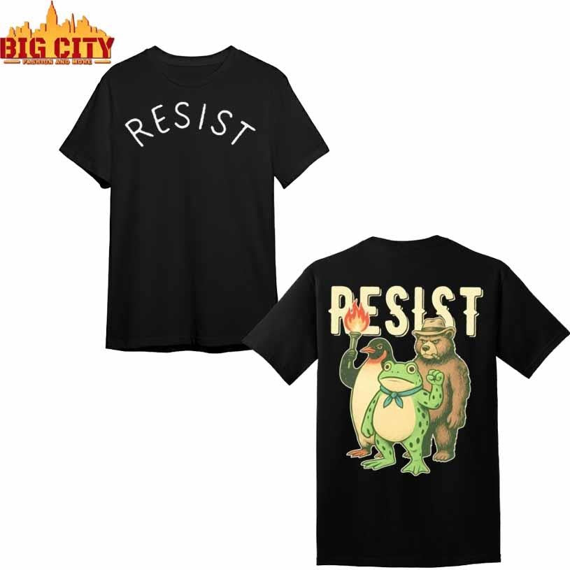 Resist Penguin and Frog and Bear Shirt