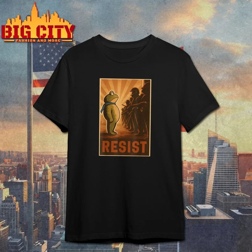 Resist Portland Frog Protest Vintage Shirt