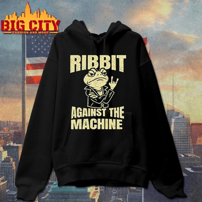 Ribbit Against The Machine Funny Portland Frog Resist Shirt
