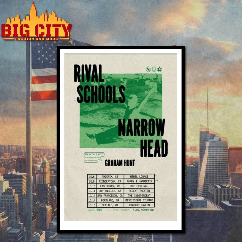 Rival Schools Fall Tour 2025 Poster shirt