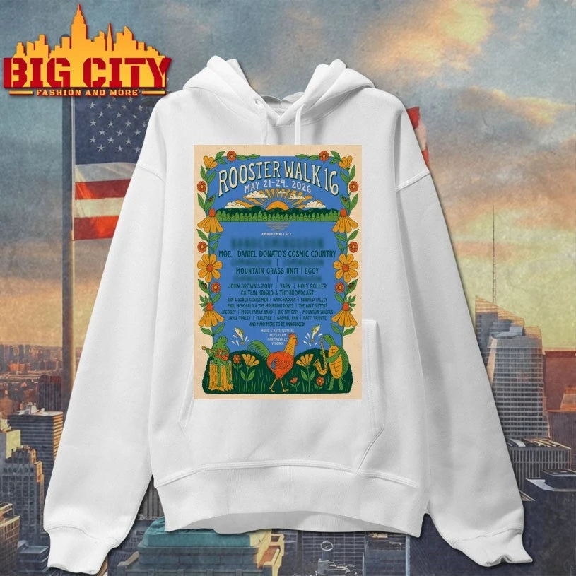 Rooster Walk 16 Pop’s Farm Martinsville May 21-24 2026 Poster Shirt