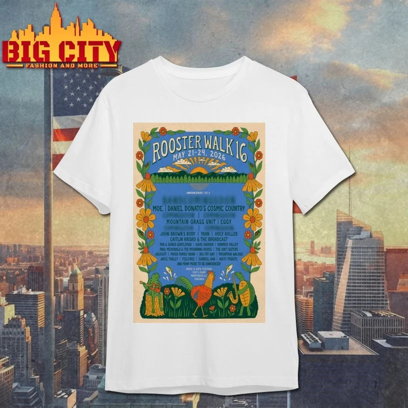 Rooster Walk 16 Pop’s Farm Martinsville May 21-24 2026 Poster Shirt