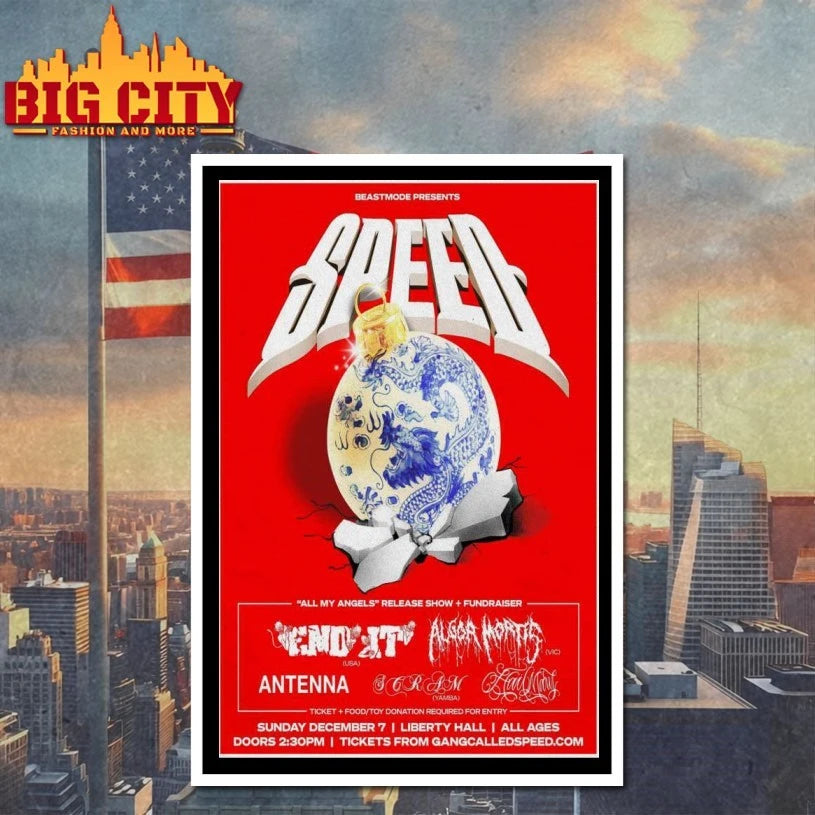 SPEED Dec 7 2025 Liberty Hall All Ages Poster Shirt