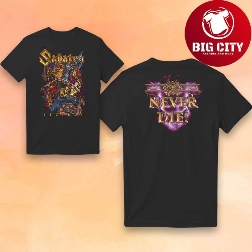 Sabaton Vault Of Legends 2025 New Two Sided Shirt