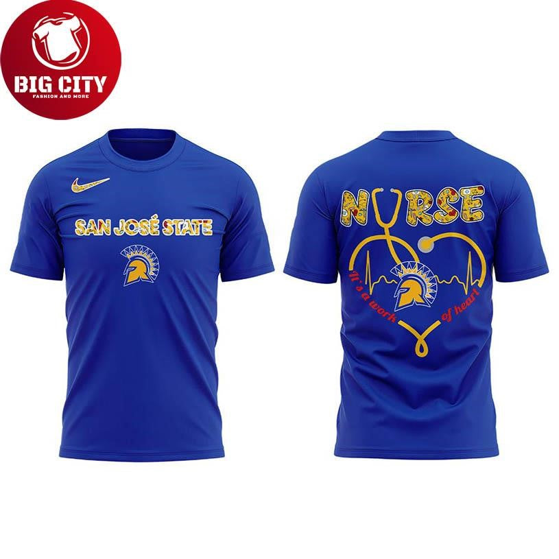 San Jose State Spartans Nurses Night Of Appreciation Love 2025 Two Sided Shirt