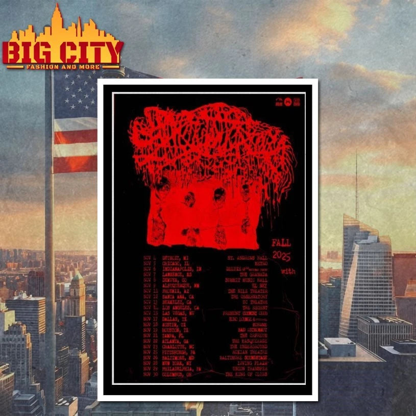 Sanguisugabogg Fall Tour 2025 Poster Shirt