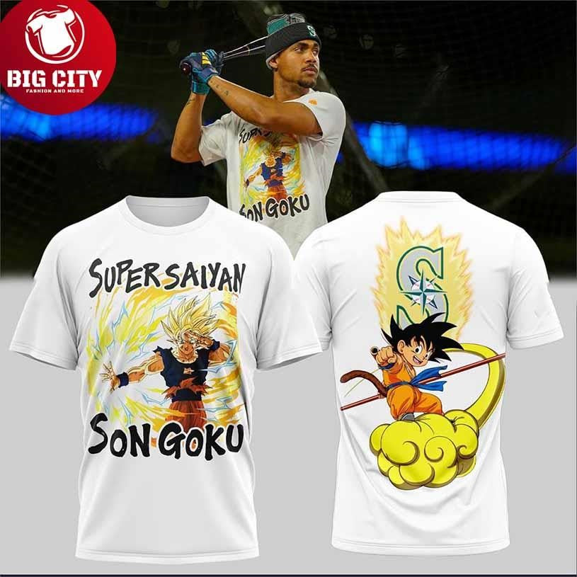Seattle Mariners Julio Rodríguez Son Goku Shirt