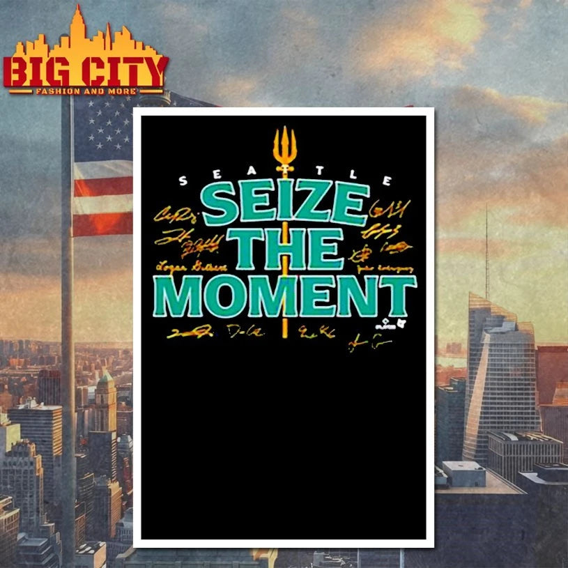 Seattle Mariners Seize The Moment Signatures Shirt