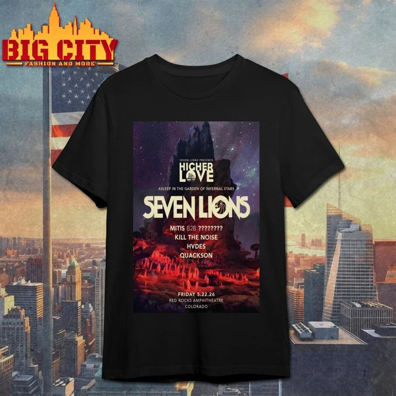 Seven Lions Fall Tour 2026 Red Rocks Park Poster Shirt