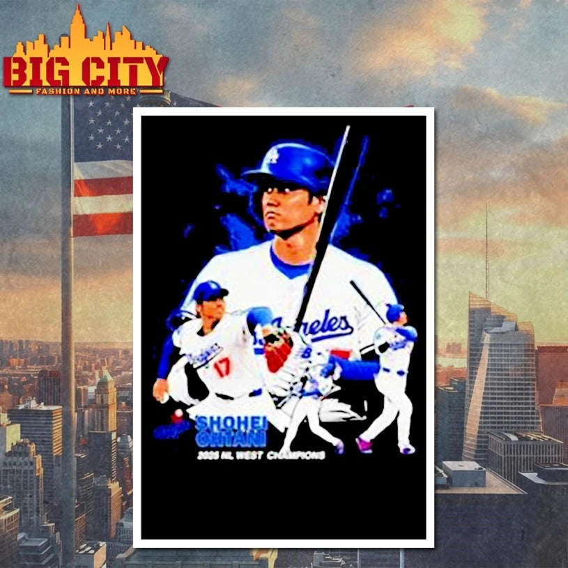 Shohei Ohtani Los Angeles Dodgers 2025 Nl West Champions Shirt Signatures Shirt