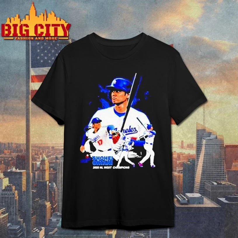 Shohei Ohtani Los Angeles Dodgers 2025 Nl West Champions Shirt Signatures Shirt