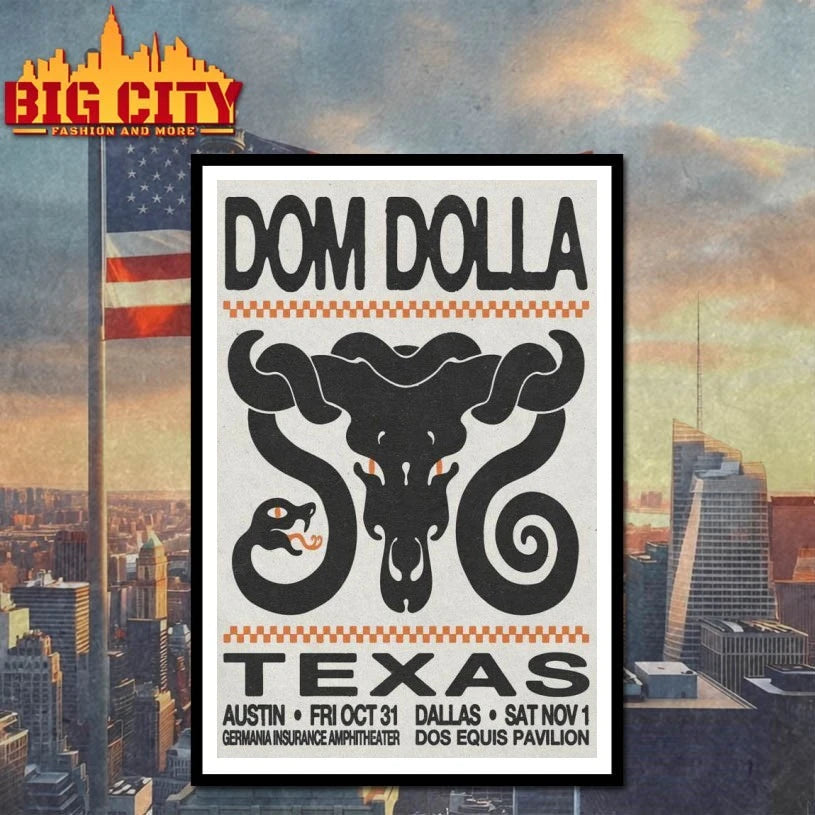 Show Dom Dolla Nov 01, 2025 Dos Equis Pavilion, Dallas, TX Poster Shirt