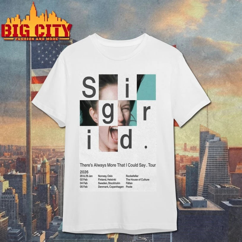 Sigrid Tour UK &amp; Europe 2026 Poster shirt