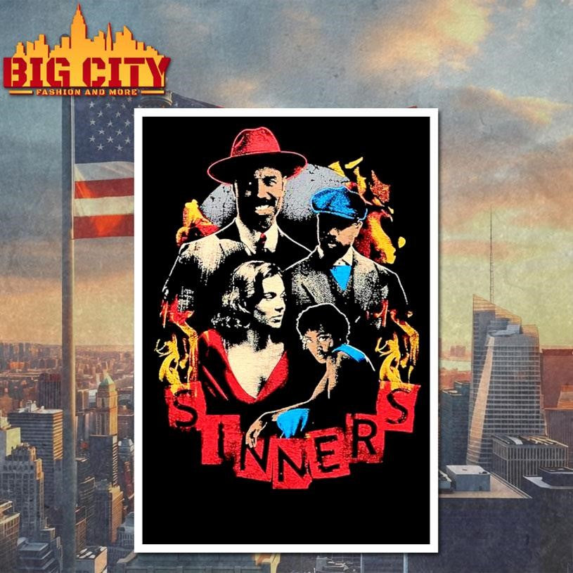 Sinners Character Collage Heavyweight New Shirt