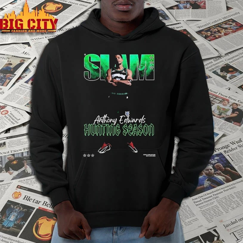 Slam Anthony Edwards hunting season Minnesota Timberwolves shirt