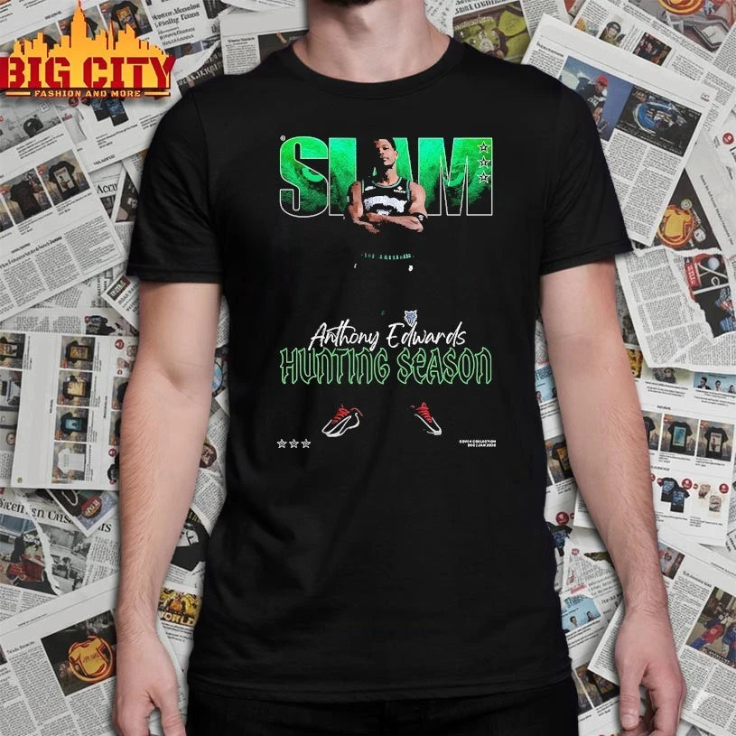 Slam Anthony Edwards hunting season Minnesota Timberwolves shirt