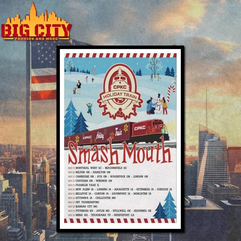 Smash Mouth CPKC Holiday Train Tour 2025 Poster Shirt