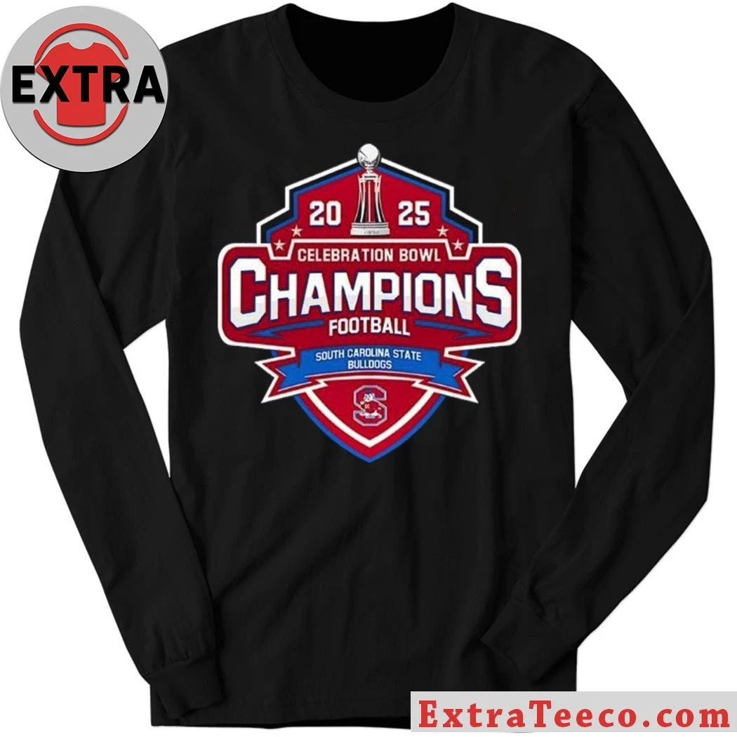 South Carolina State Bulldogs 2025 Celebration Bowl Champions South Carolina State defeated Prairie View A&amp;M T-Shirt