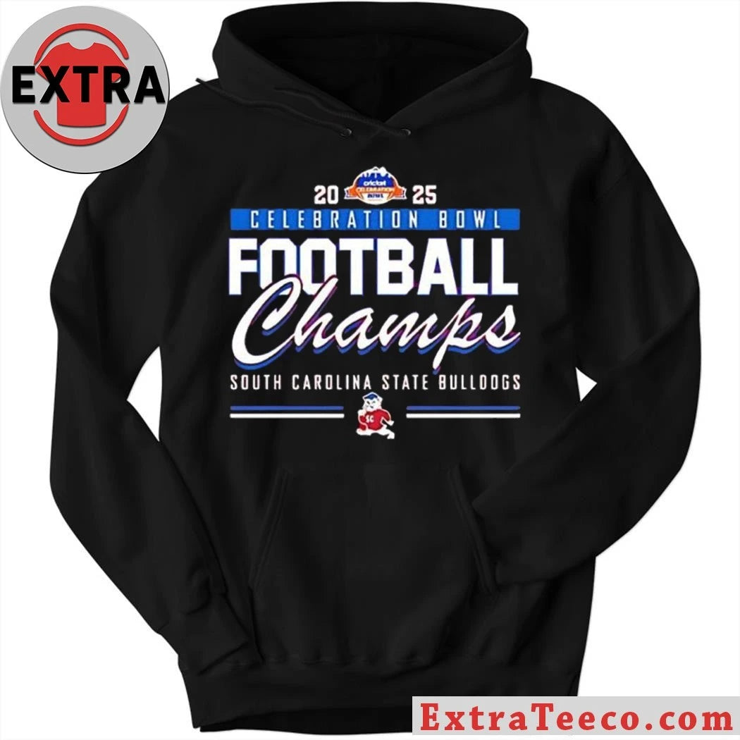 South Carolina State Bulldogs win the 2025 Celebration Bowl championship in football Logo T-Shirt