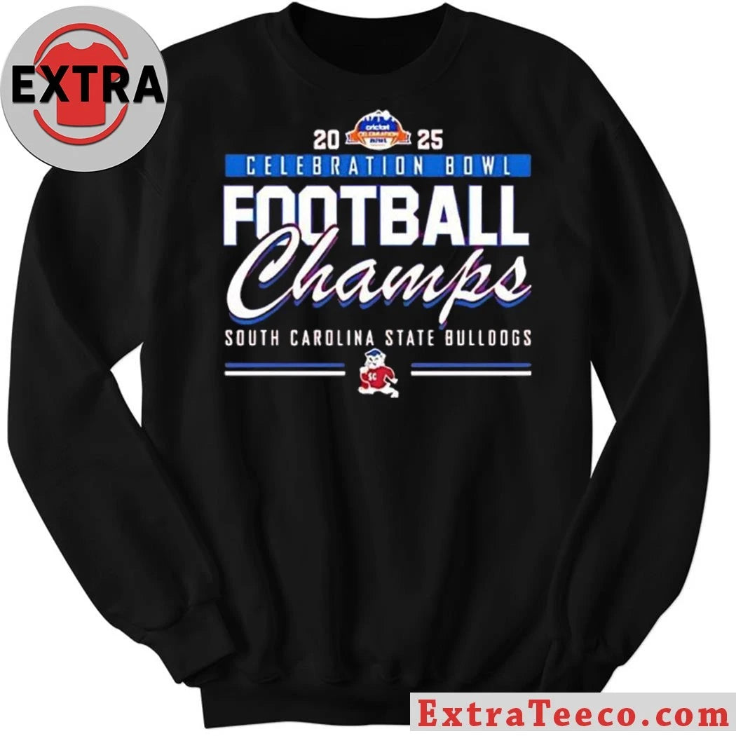 South Carolina State Bulldogs win the 2025 Celebration Bowl championship in football Logo T-Shirt