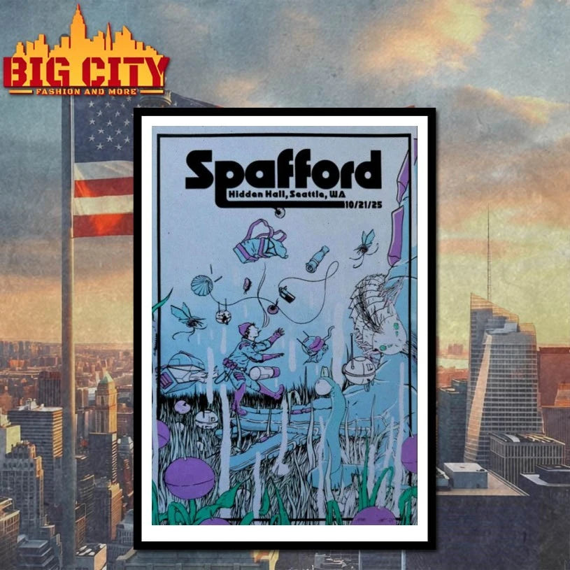 Spafford Tour Oct 21 2025 Hidden Hall Seattle Poster shirts