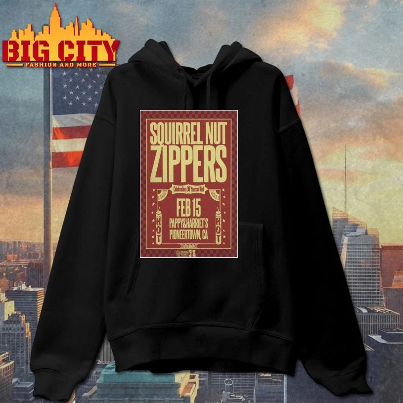 Squirrel Nut Zippers February 15 2026 Pioneertown, CA Poster Shirt