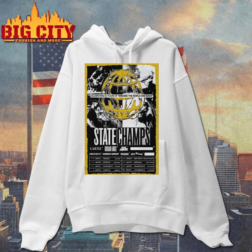 State Champs Around The World And Back Tour 2026 Poster Shirt