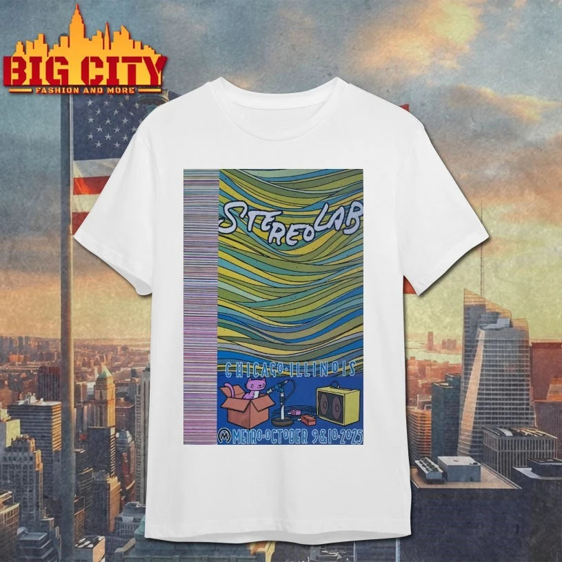 Stereolab Oct 9-10 2025 Metro Chicago IL Poster shirt