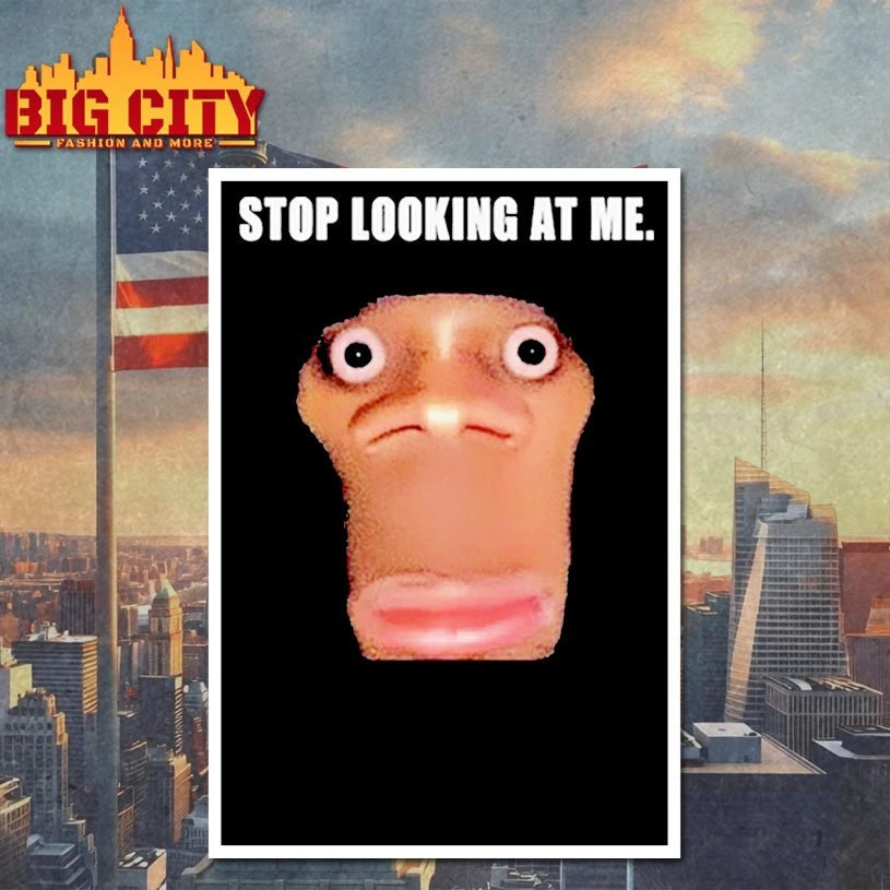 Stop Looking At Me Face meme shirt