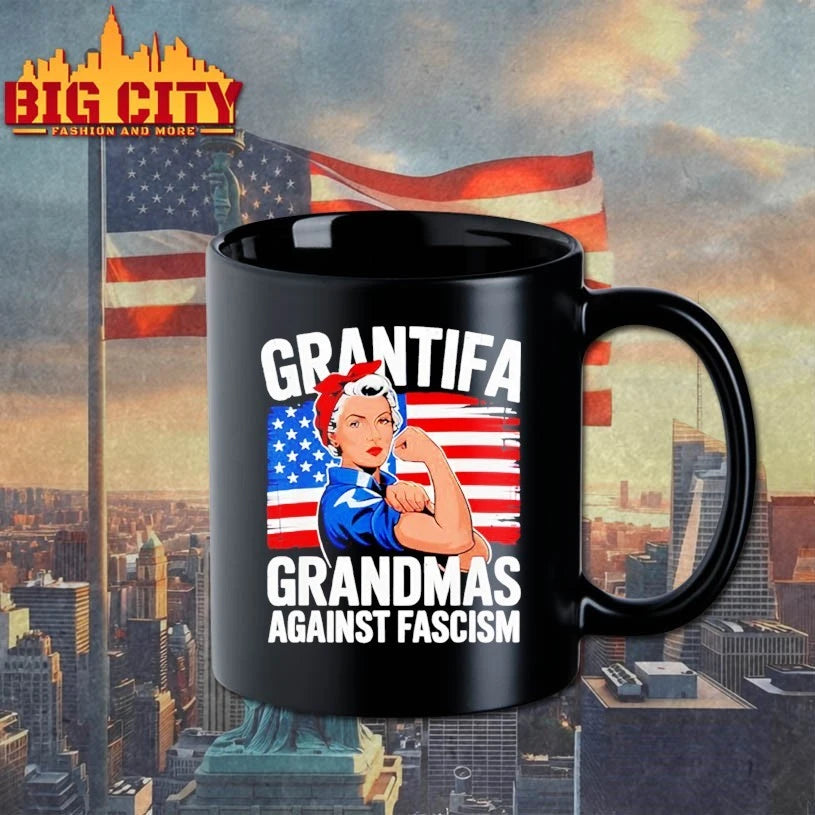Strong Woman Grantifa Grandmas Against Fascism Shirt