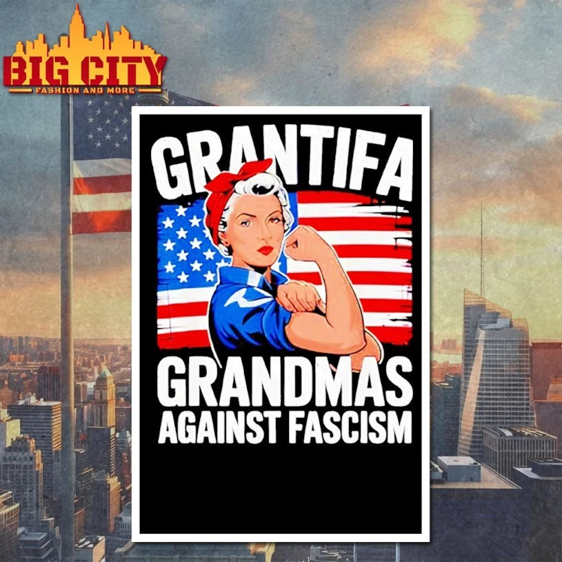 Strong Woman Grantifa Grandmas Against Fascism Shirt