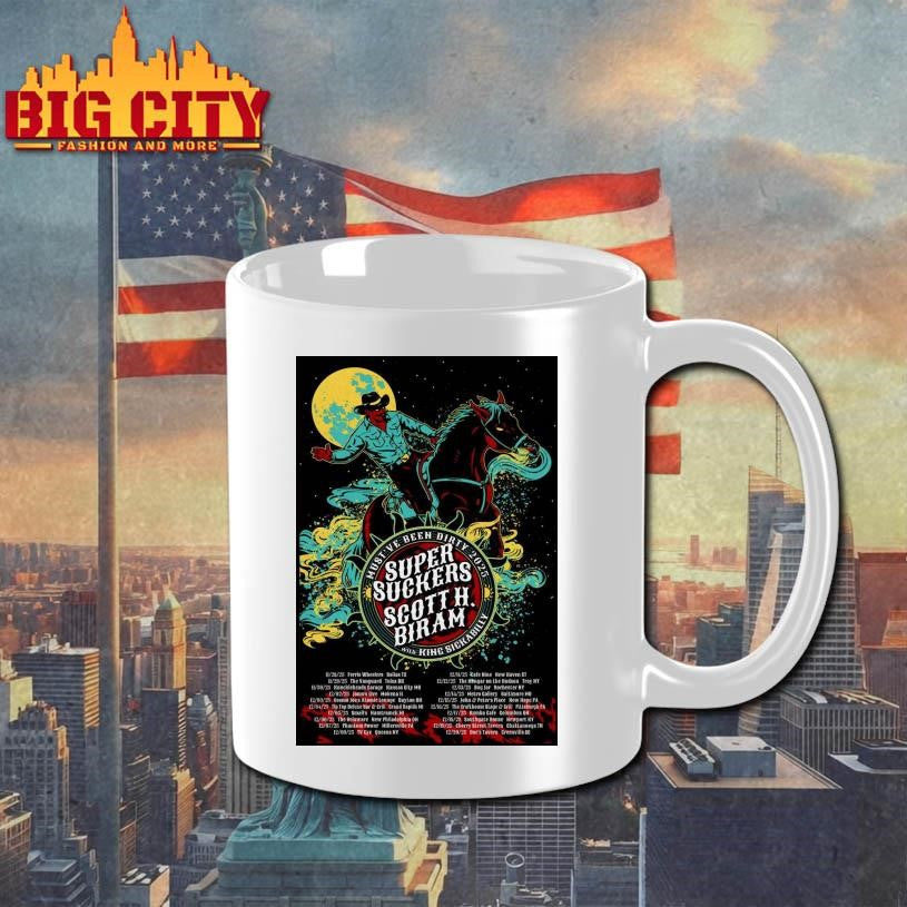 Supersuckers And Scott H. Biram Must’ve Been Dirty 2025 Concert Poster Shirt