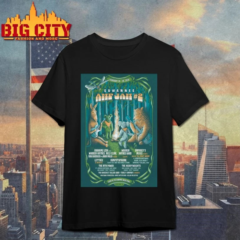 Suwannee Amp Jam Suwannee Music Park in Live Oak FL February 26-28 2026 Poster shirt