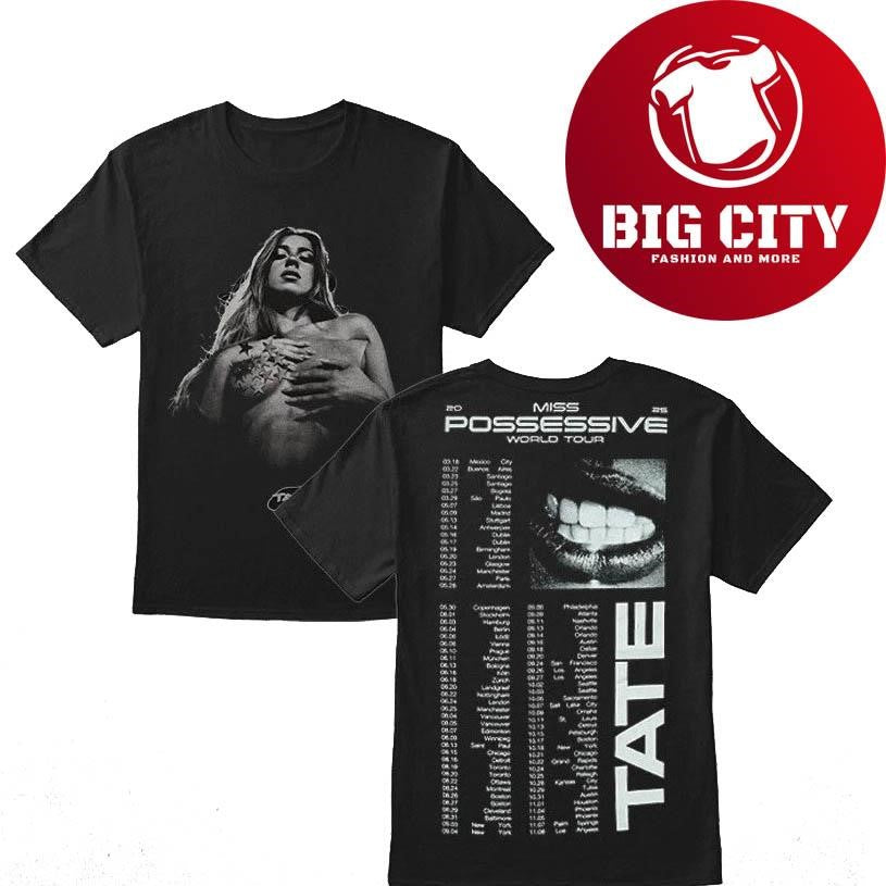 Tate McRae Miss Possessive World Tour 2025 New Shirt