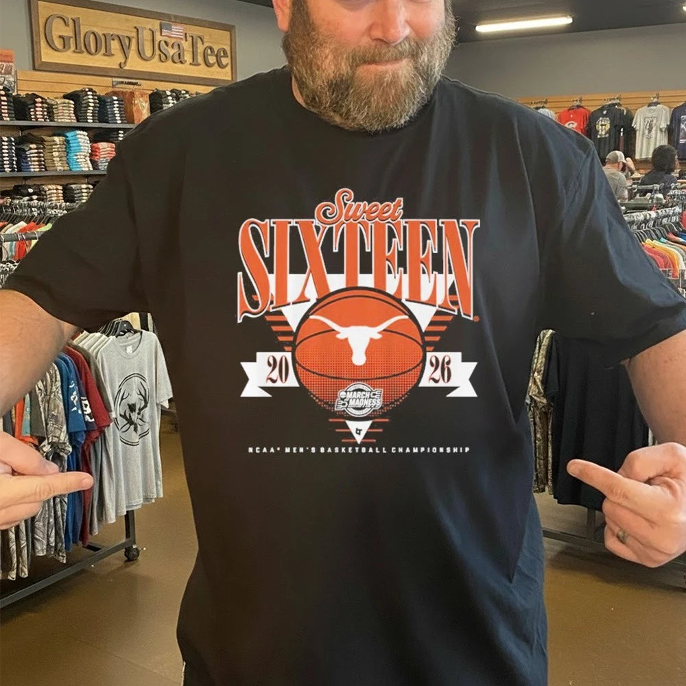 Texas Longhorns MBB 2026 Sweet Sixteen Men’s Basketball Championship Shirt