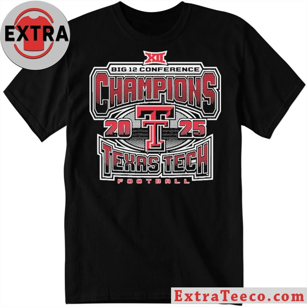 Texas Tech Football Big 12 Conference Champions Logo 2025 Shirt