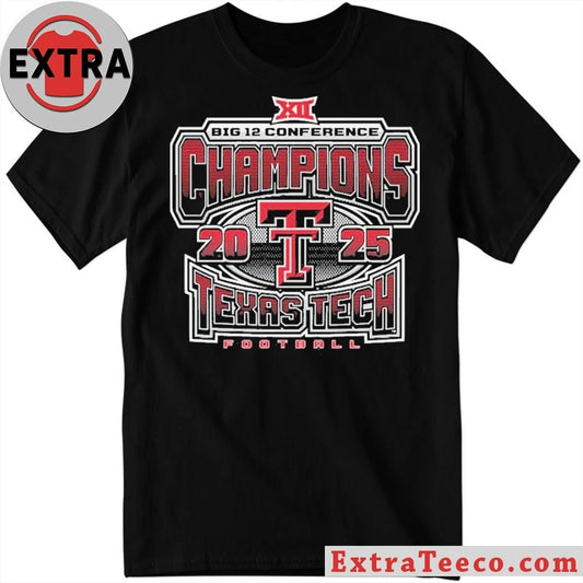 Texas Tech Football Big 12 Conference Champions Logo 2025 Shirt