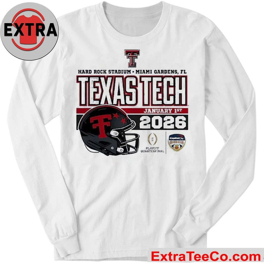 Texas Tech Red Raiders 2026 CFP Quarterfinal Capital One Orange Bowl Hard Rock Stadium, Miami Gardens, Florida, USA January 1, 2026 Shirt