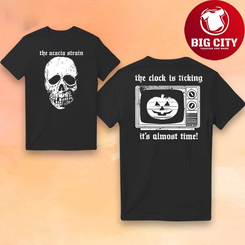 The Acacia Strain Skull Mask 2025 New Two Sided Shirt
