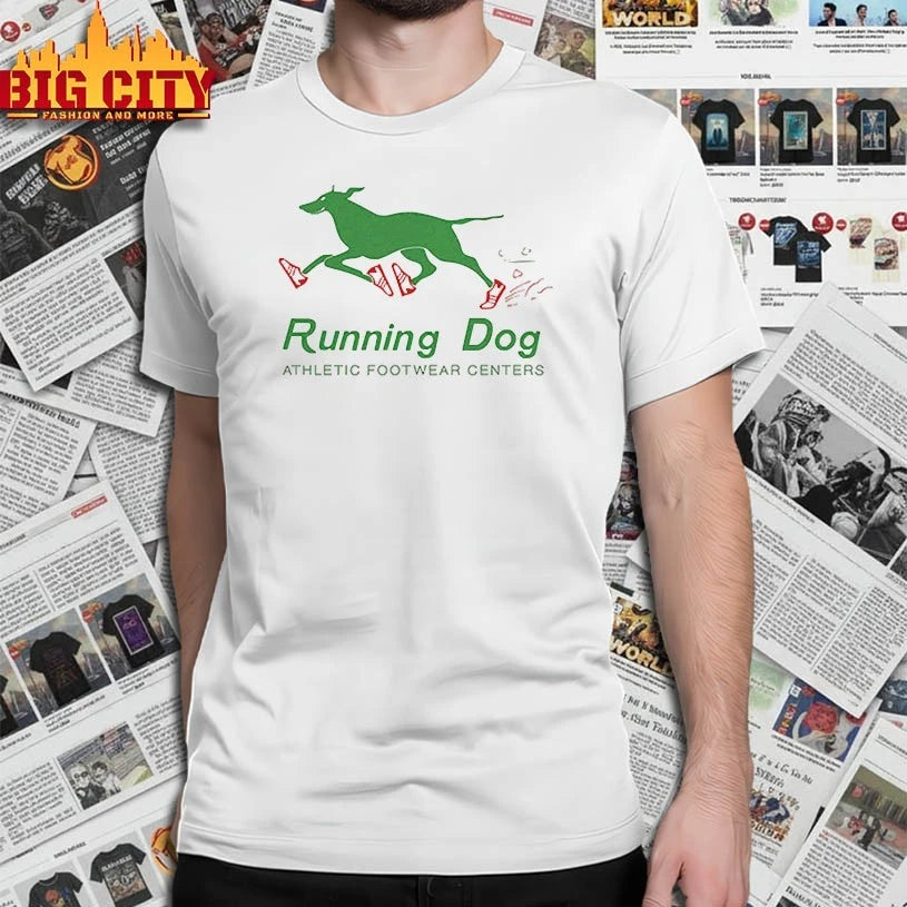 The Big Chill Running Dog Athletic Footwear Centers shirt