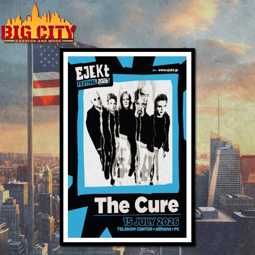 The Cure July 15 2026 Telekom Center Athens, Greece Poster Shirt