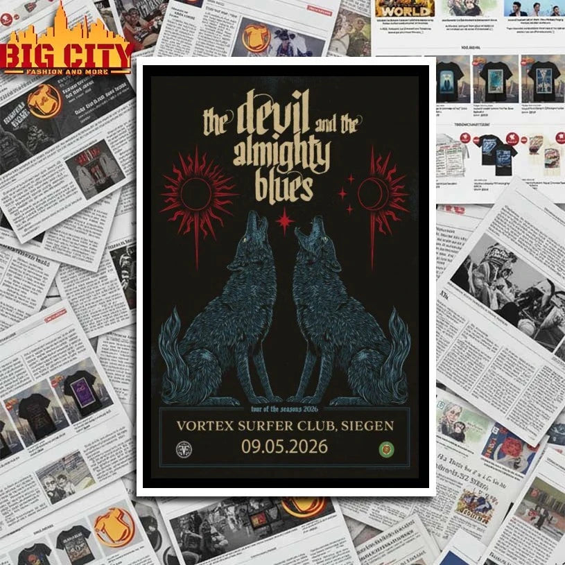 The Devil And The Almighty Blues Tour Of The Seasons 2026 Poster shirt