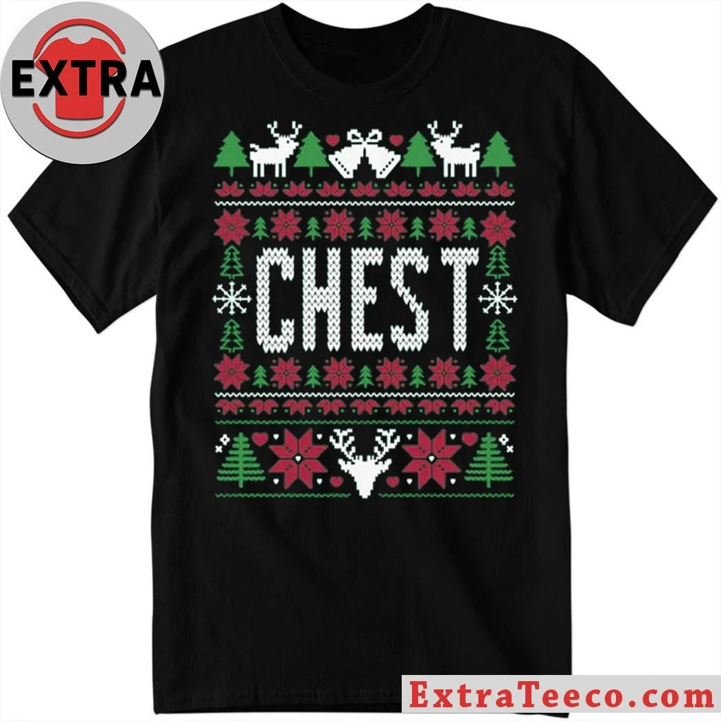 The Grinch Liz Langston Chest Ugly Christmas Shirt