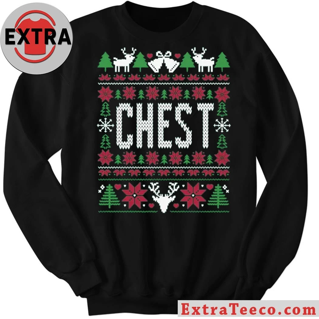 The Grinch Liz Langston Chest Ugly Christmas Shirt