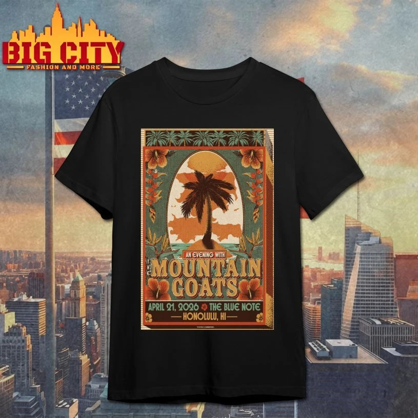 The Mountain Goats April 21 2026 The Blue Note Honolulu, HI Poster Shirt