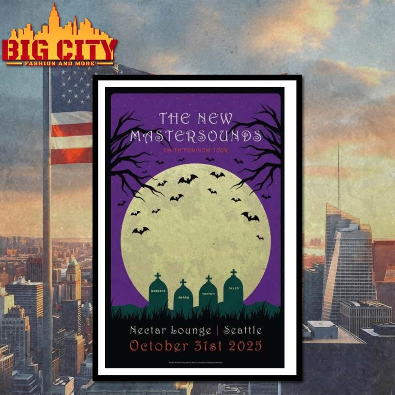 The New Mastersounds October 31 2025 Seattle, Washington Poster Shirt