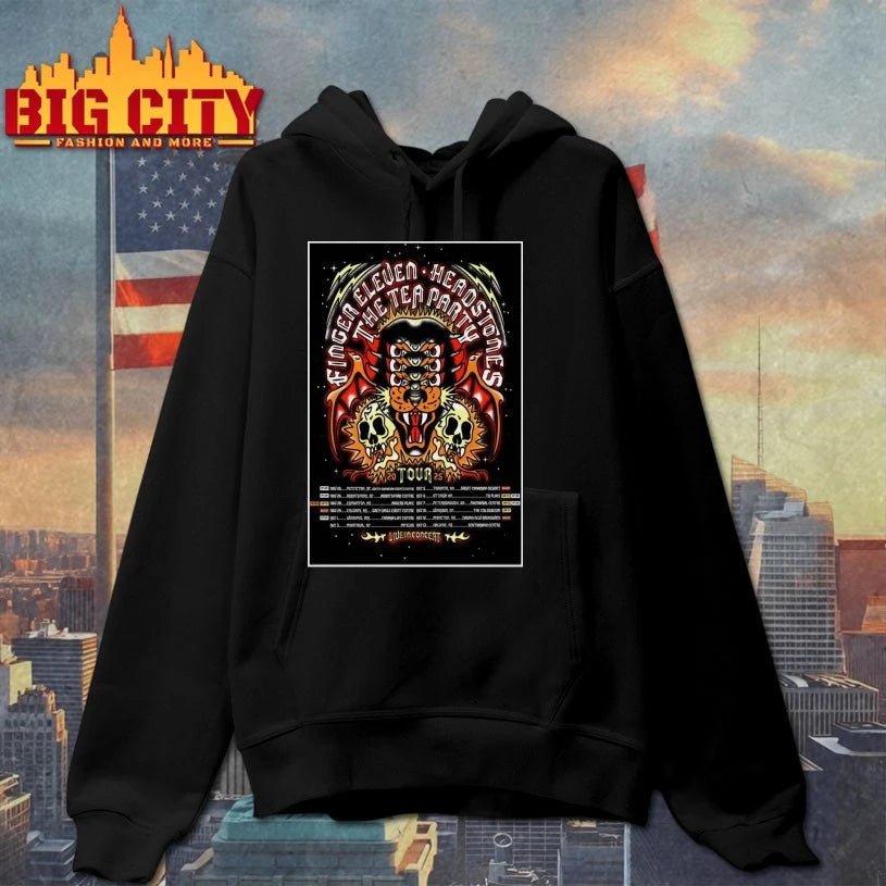 The Tea Party x Headstones x Finger Eleven Fall Tour 2025 Poster Shirt