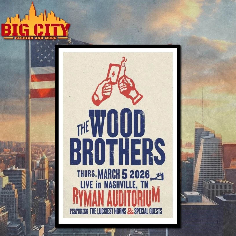The Wood Brothers March 5 2026 Nashville, Tennessee Poster Shirt