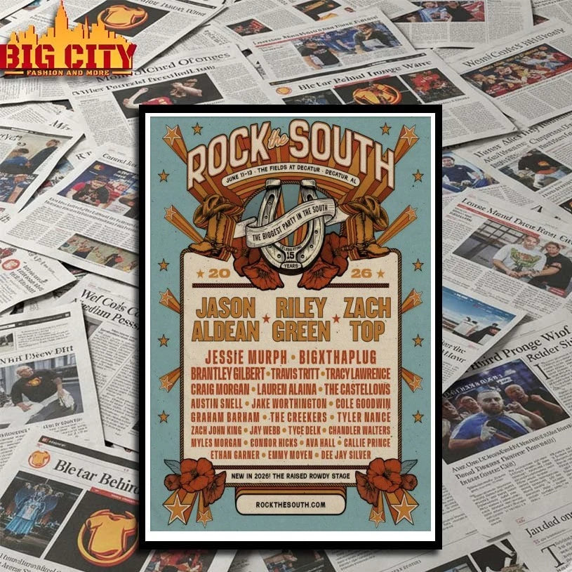 Top Rock The South Decatur Shows On Jun 11-13 2026 Poster Shirts